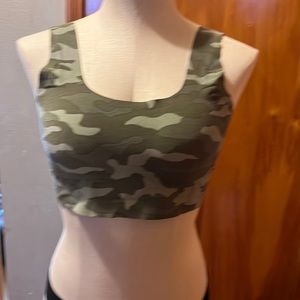 Pink camo pull over seamless bralette